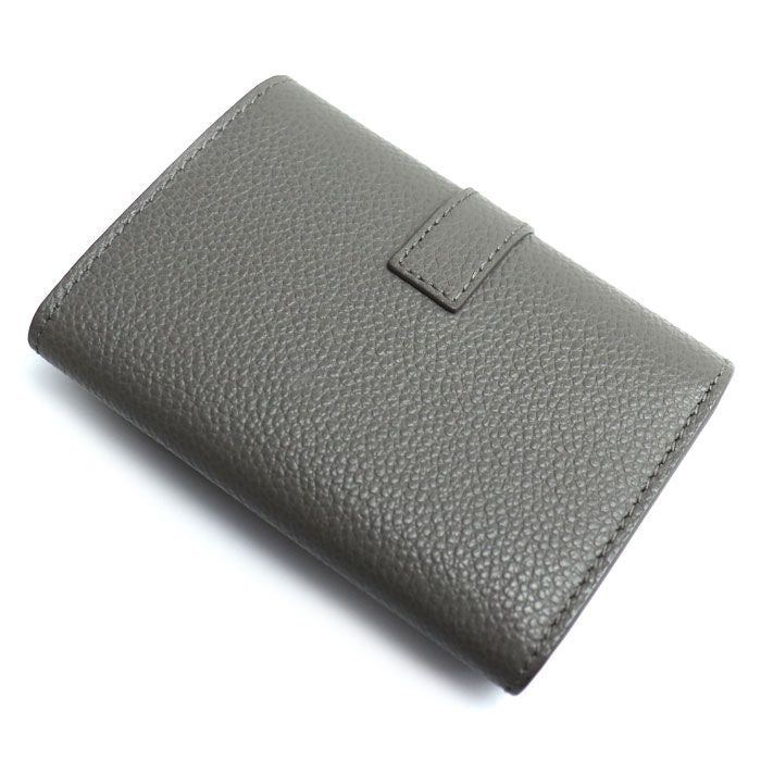 Saint Laurent 6-row YSL Logo Key Case Gray 613334 Ladies Pre-owned