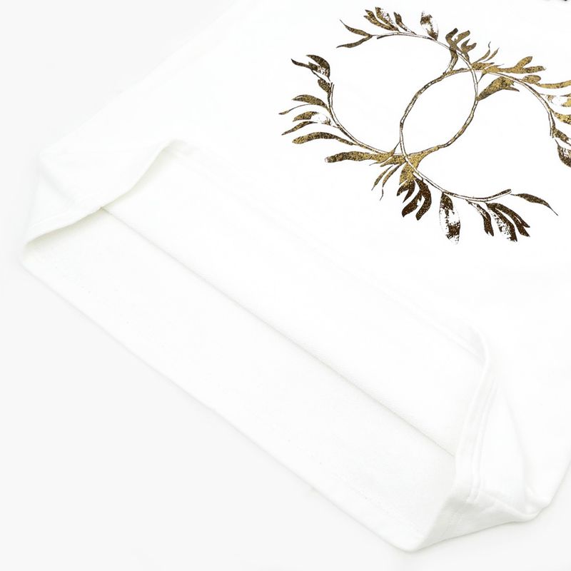 Chanel Short Sleeve Cut And Sew - P57840k0726 Size XS Coco Mark White