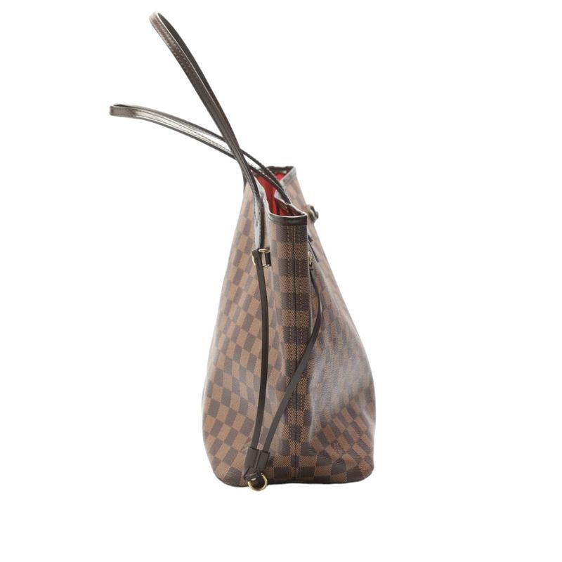 Louis Vuitton N41358 Damier Neverfull MM Pouch None And Tote Bag Louis Vuitton