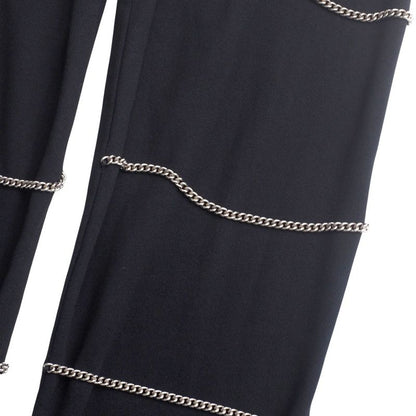 2022ssCeline Pants Size L Sweat Jogger Pants Silver Chain Decoration Made In