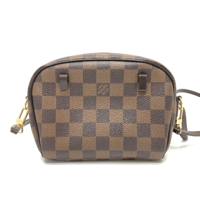 Louis Vuitton Shoulder Bag Pochette Ipanema N51296 Damier Canvas Ebène Brown