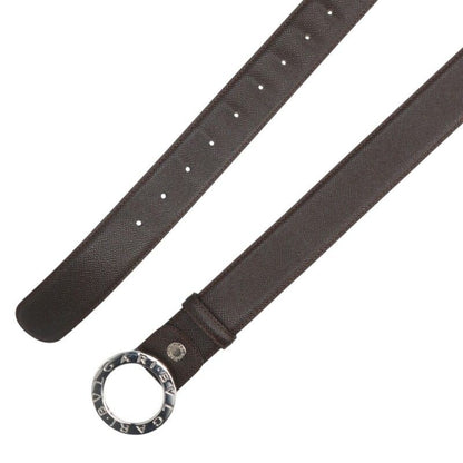 Bulgari Bee Zero One Sa-g11-24881 Round Buckle Leather Belt Men 110