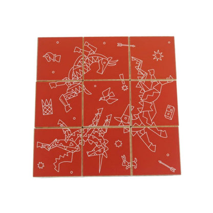 Hermes Epopee 9 CUBE GAME Multicolor Building Blocks Cube Set Puzzle