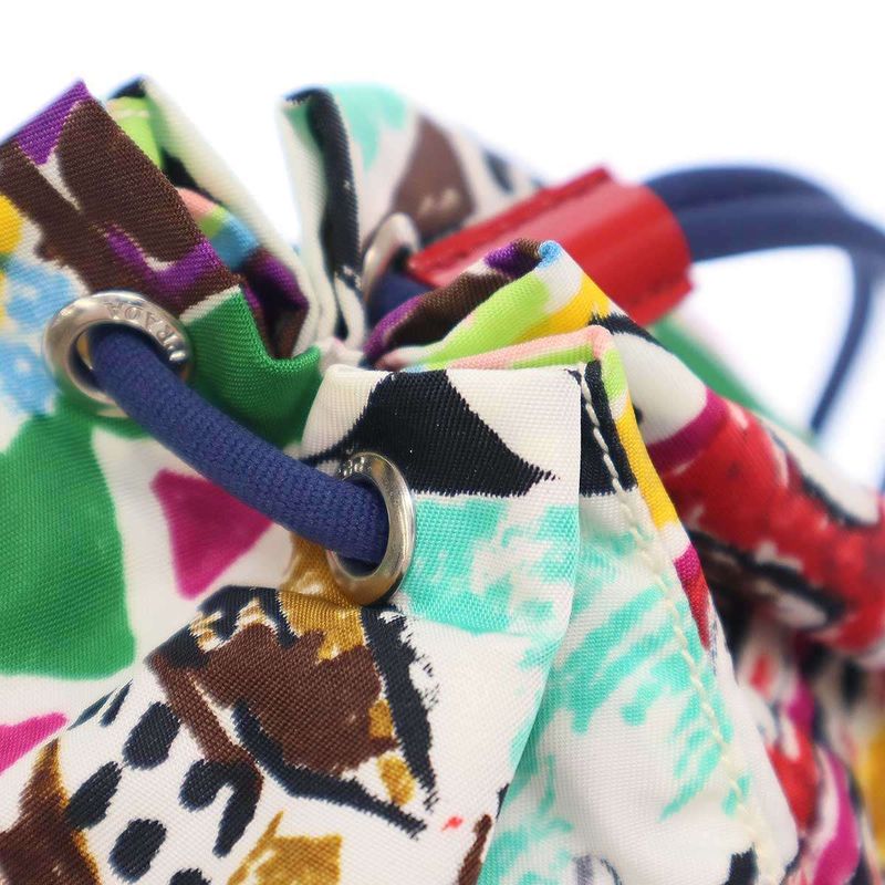 Prada Draw String Bag Graphic Design Draw String Ring Bag Pouch Mix