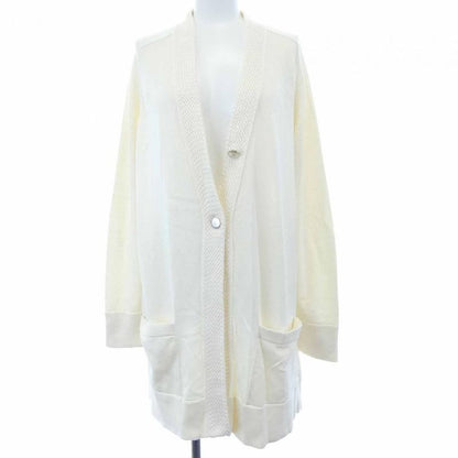 Hermes 66-7714 Long Size 40 Beige Cardigan