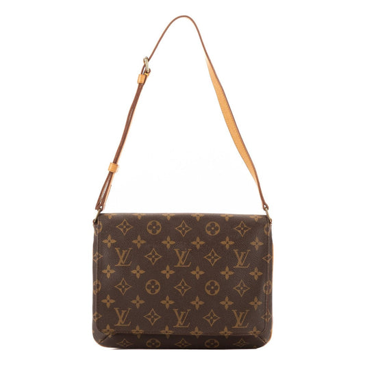 Louis Vuitton Musette Tango Brown Monogram Canvas Shoulder Bag
