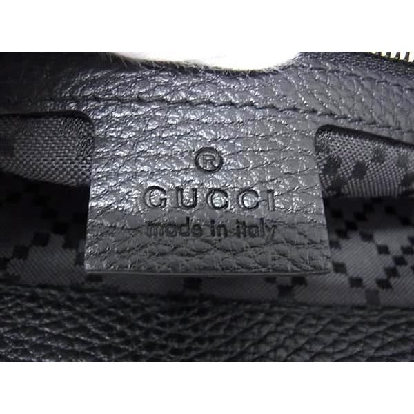 Gucci Clutch Bag Portfolio Black Leather — view 2