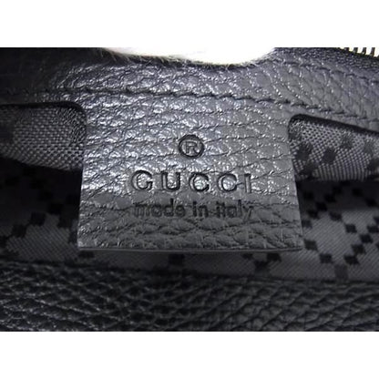 Gucci Clutch Bag Portfolio Black Leather — view 2