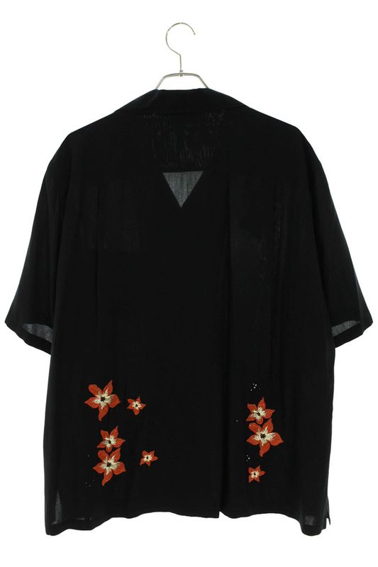 Celine 24SS 2c70b852c Embroidery Hawaiian Short Sleeve Shirt Men 43