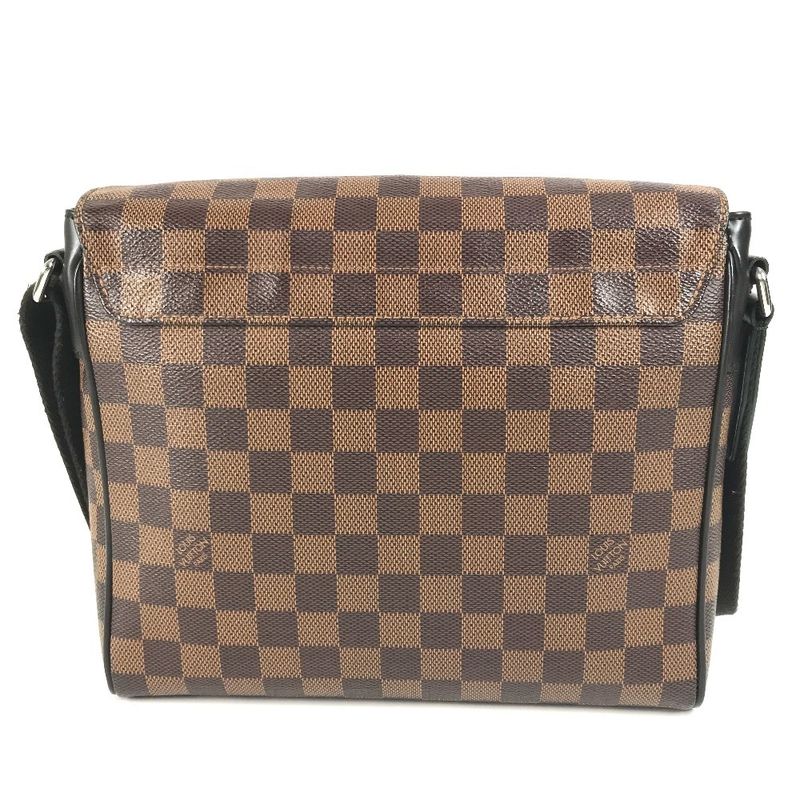 Louis Vuitton Shoulder Bag District NM PM N41031 Damier Canvas Ebène Brown