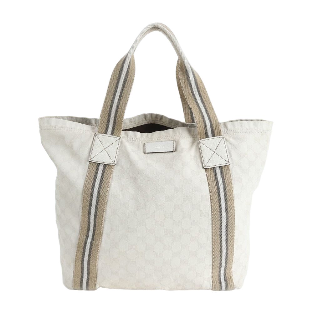 Gucci GG Canvas Leather Tote Shoulder Hand