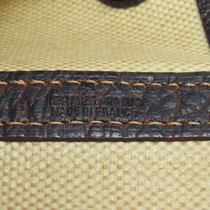 Hermes Garden Party PM Tote Bag Toile Ash Negonda Women