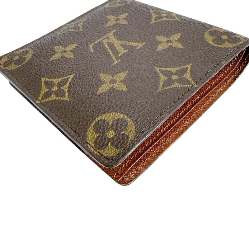 Louis Vuitton M61675 Monogram Portefeuille Marco Fold Wallet Louis Vuitton Brown