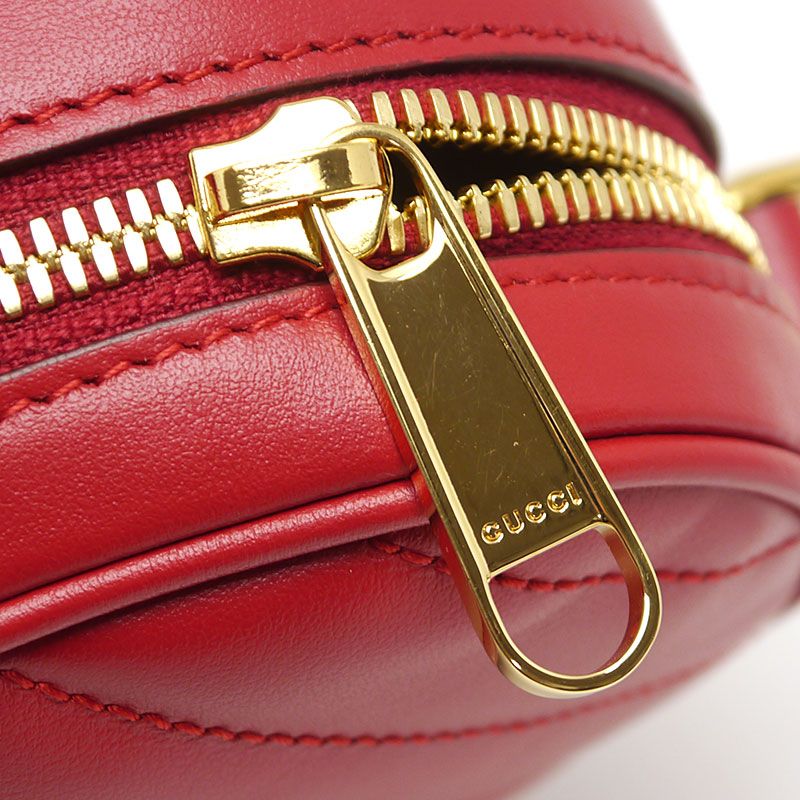 Gucci Interlocking G Shoulder Bag 751628 Heart Red