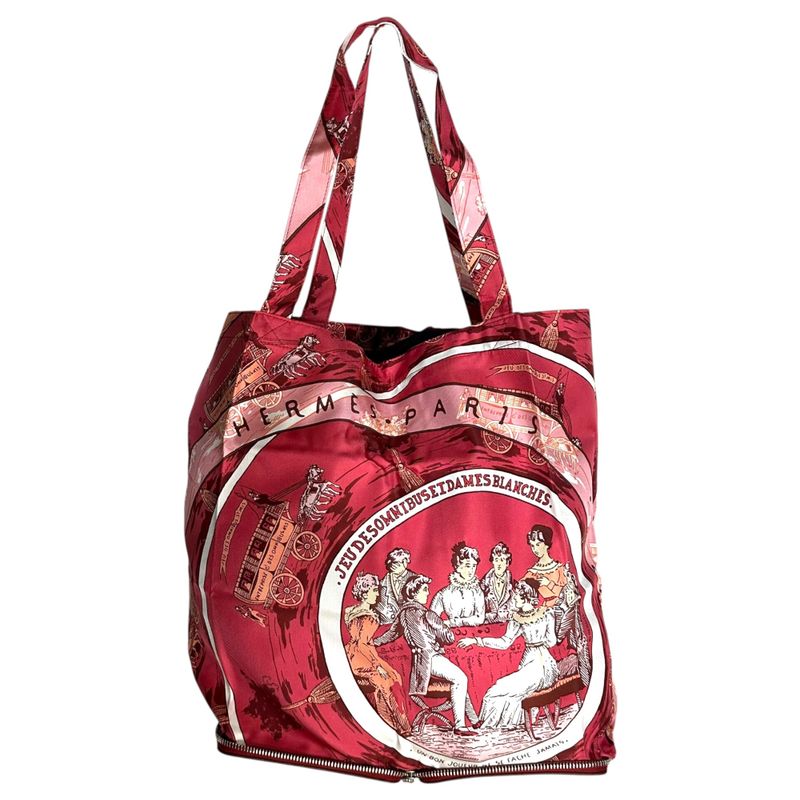 Hermes "jeu des Omnibus Et Dames Blanches" Silky Pop Omnibus and the White