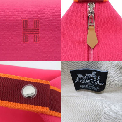 Hermes Brid A Black GM Handbag Pouch Hibiscus Pink