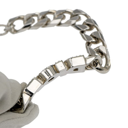 Dior Bracelet Silver Color Logo Rhinestone Accessory - Men's Man