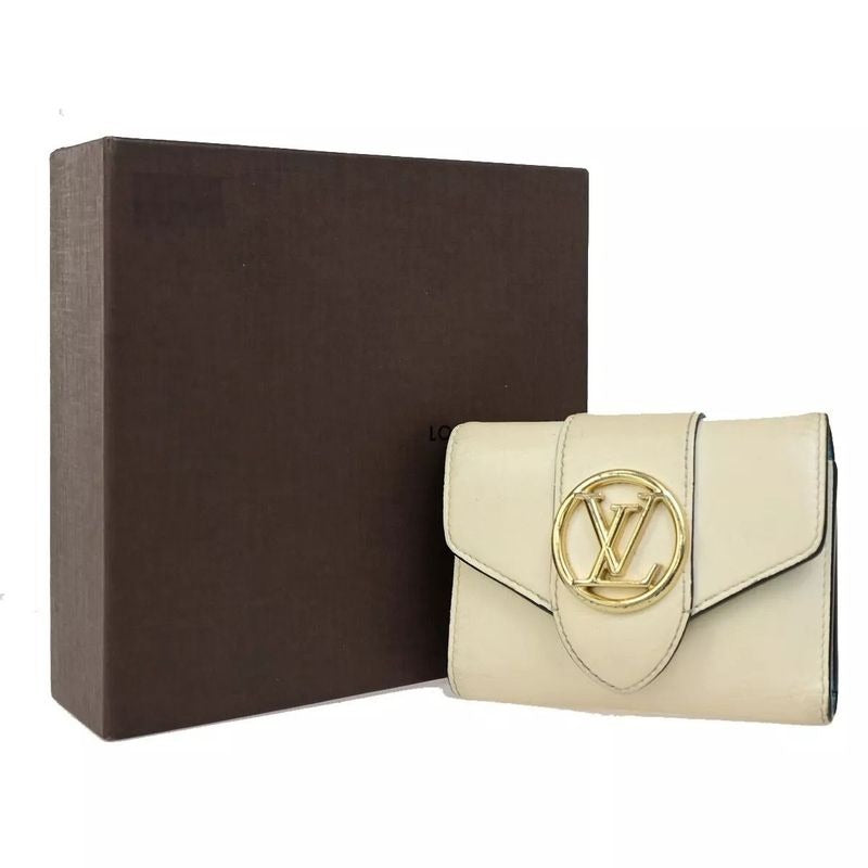 Louis Vuitton Trifold Wallet Portefeuille Pont Neuf Compact 30 Bs086