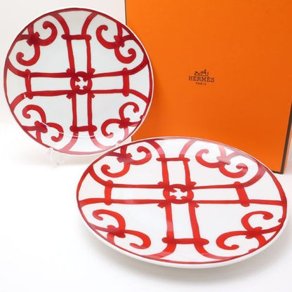 Hermes Guadalquivir Bread Plate No5 Set Of 2 Pair Box Balcon DU
