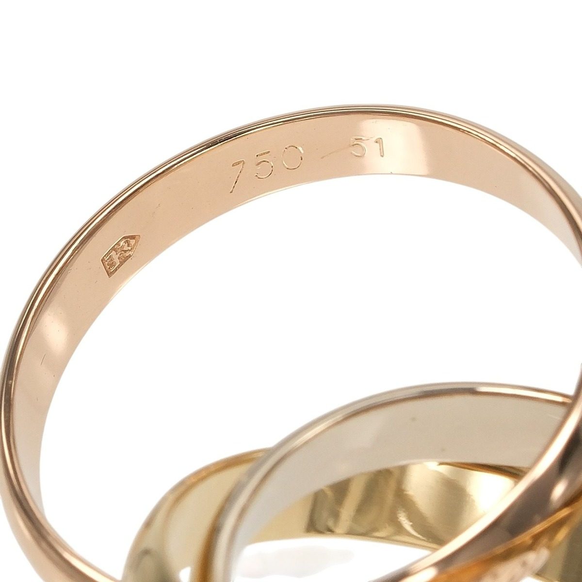 Cartier Trinity mm Band 18k Gold Ring — view 5