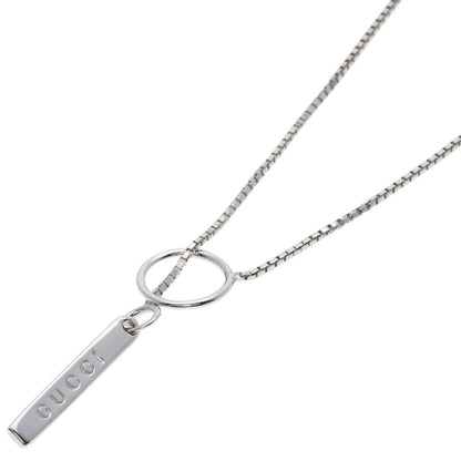 Gucci Lariat Necklace 18k White Gold