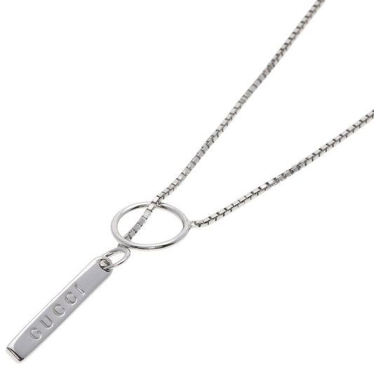 Gucci Lariat Necklace 18k White Gold