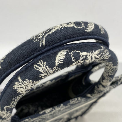 Christian Dior Tote Bag Book Tote Canvas Black Women's