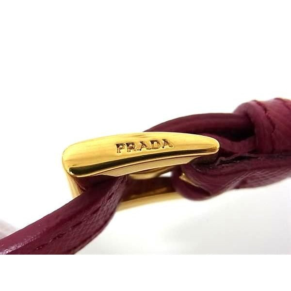 Prada Saffiano Leather Shoulder Strap Crossbody Pink Bs0510 — view 5