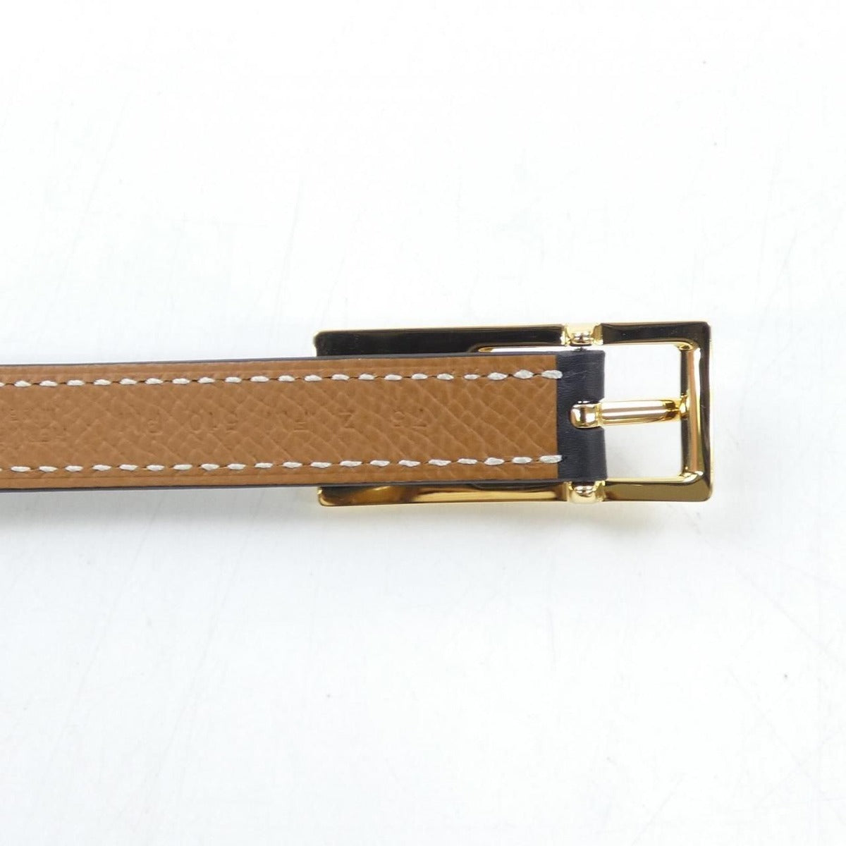 Hermes Lucky Black 75 Brown Belt — view 3