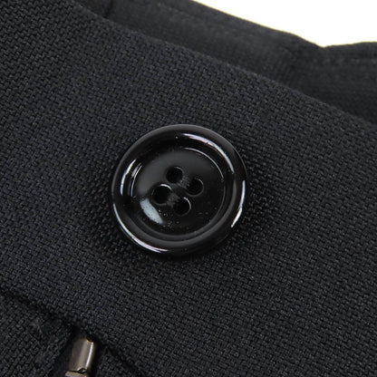 Gucci Logo Patch No Tuck Single Pants Slacks Black 44 with Hanger Made — view 7