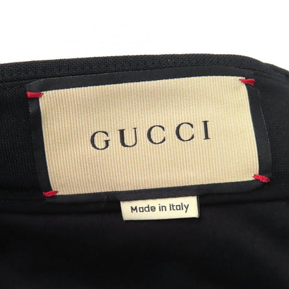 Gucci Logo Patch No Tuck Single Pants Slacks Black 44 with Hanger Made — view 9
