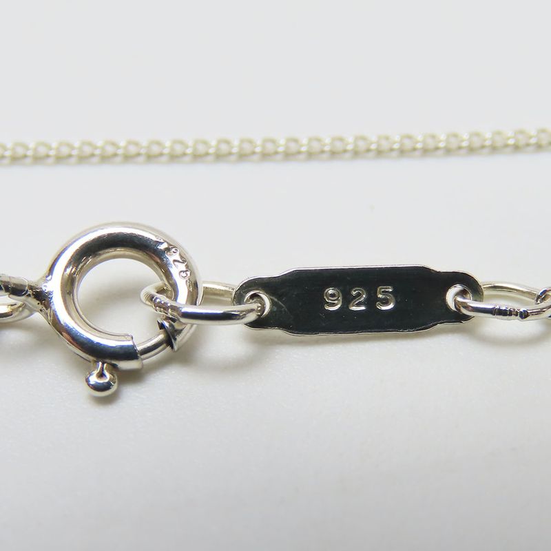 Tiffany & Co Necklace Twisted Knot Rope Silver 925 18K Yellow Gold Approx 3.8g