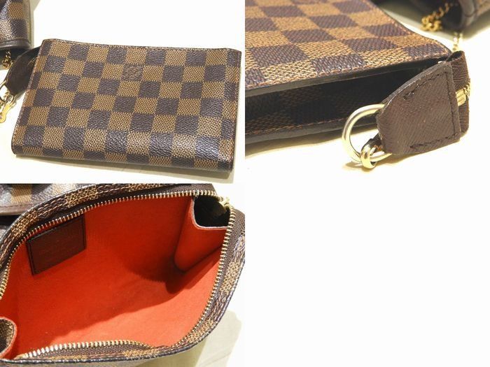 Louis Vuitton Marais Bucket Shape Shoulder Bag With Pouch N42240 Damier Tote