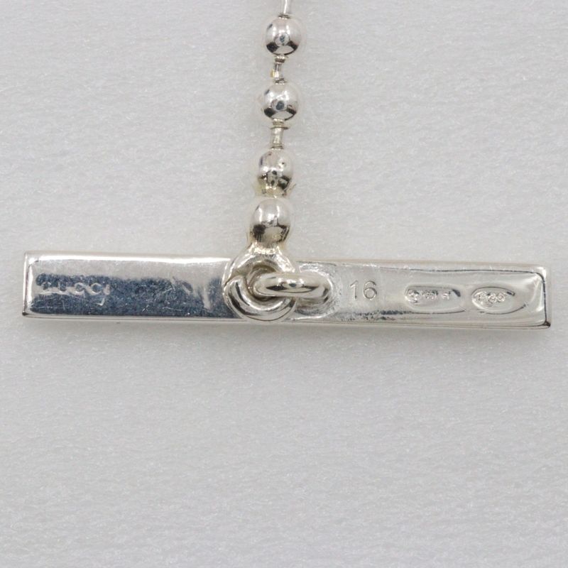 Gucci Interlocking G Ball Chain Silver 925 Red Unisex 20.8g Bracelet