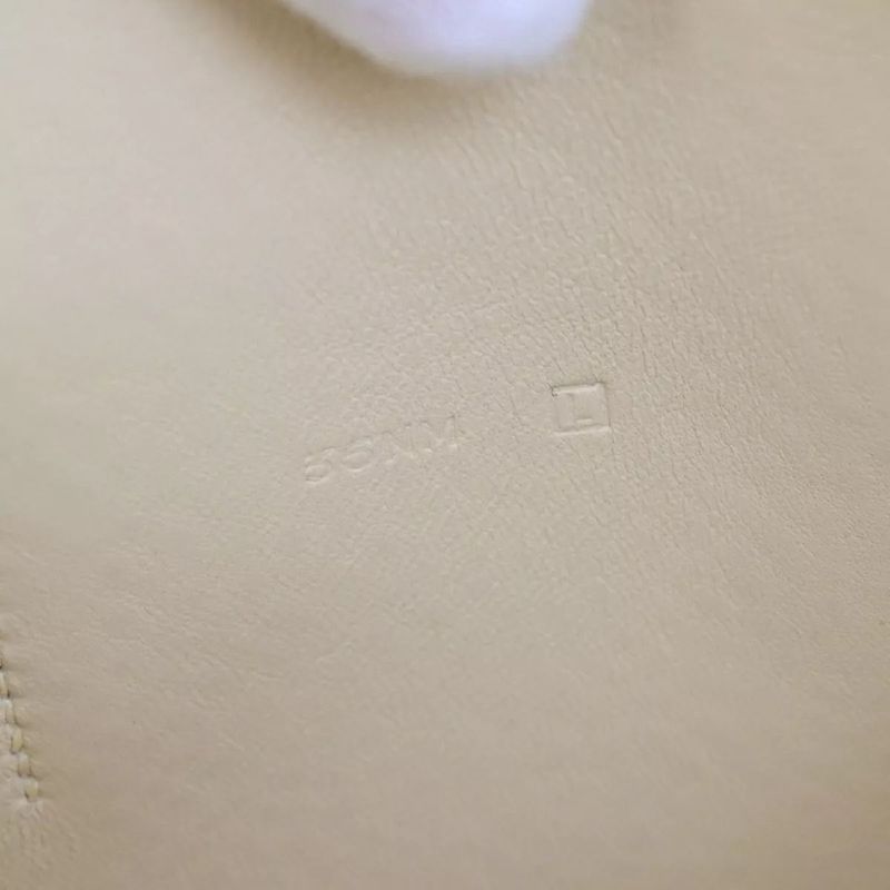 Hermes Dogon GM Togo Beige Silver Hardware Engraved □L (2008) Long Wallet