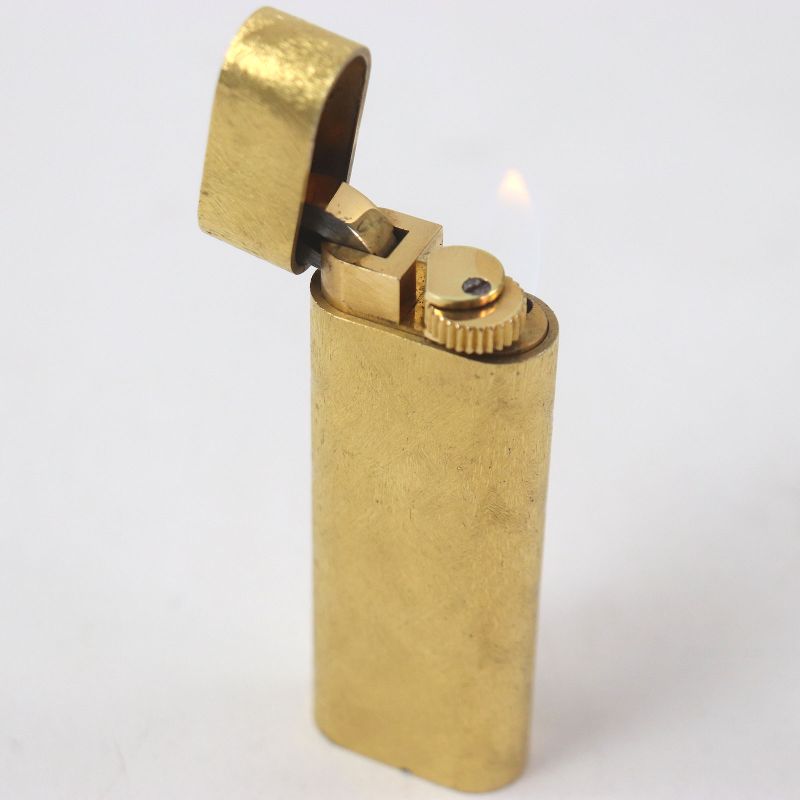 Cartier Cross-cut All-over Pattern Oval Roller Type Smoking Tool