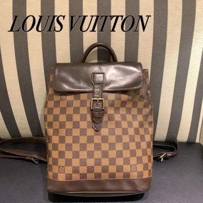 ◎authentic Louis Vuitton Soho Backpack Damier Ebène