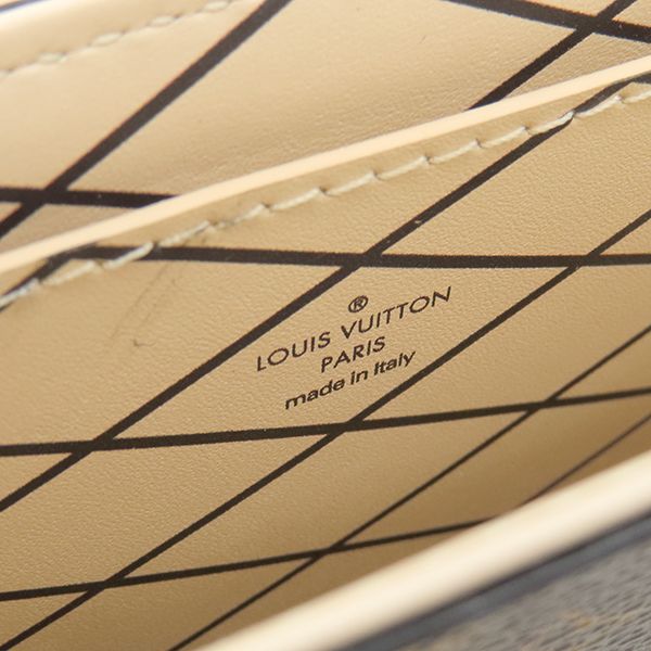 Louis Vuitton Shoulder Bag Pochette Trunk Vertical Monogram Canvas Leather