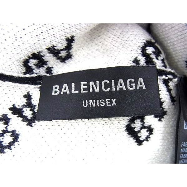 Balenciaga Wool Polyester Polyurethane Knit Cap Hat Black — view 4
