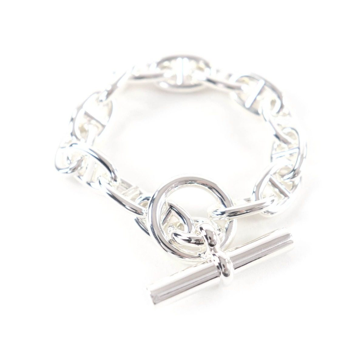Hermes Chaine D'ancre MM 14 Links Bracelet Silver Weight