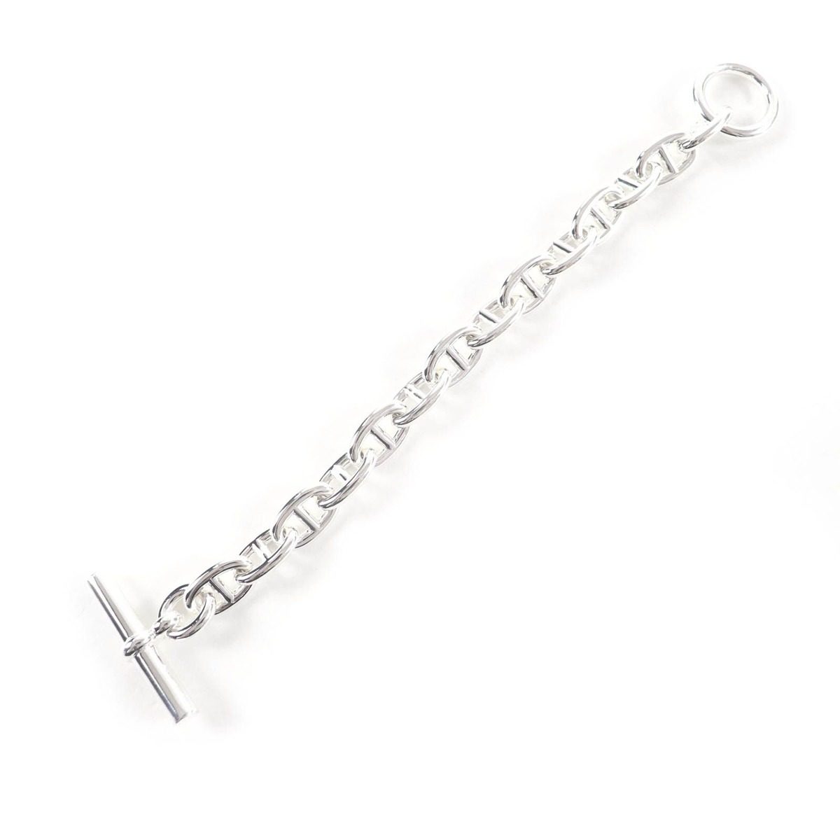 Hermes Chaine D'ancre MM 14 Links Bracelet Silver Weight — view 3