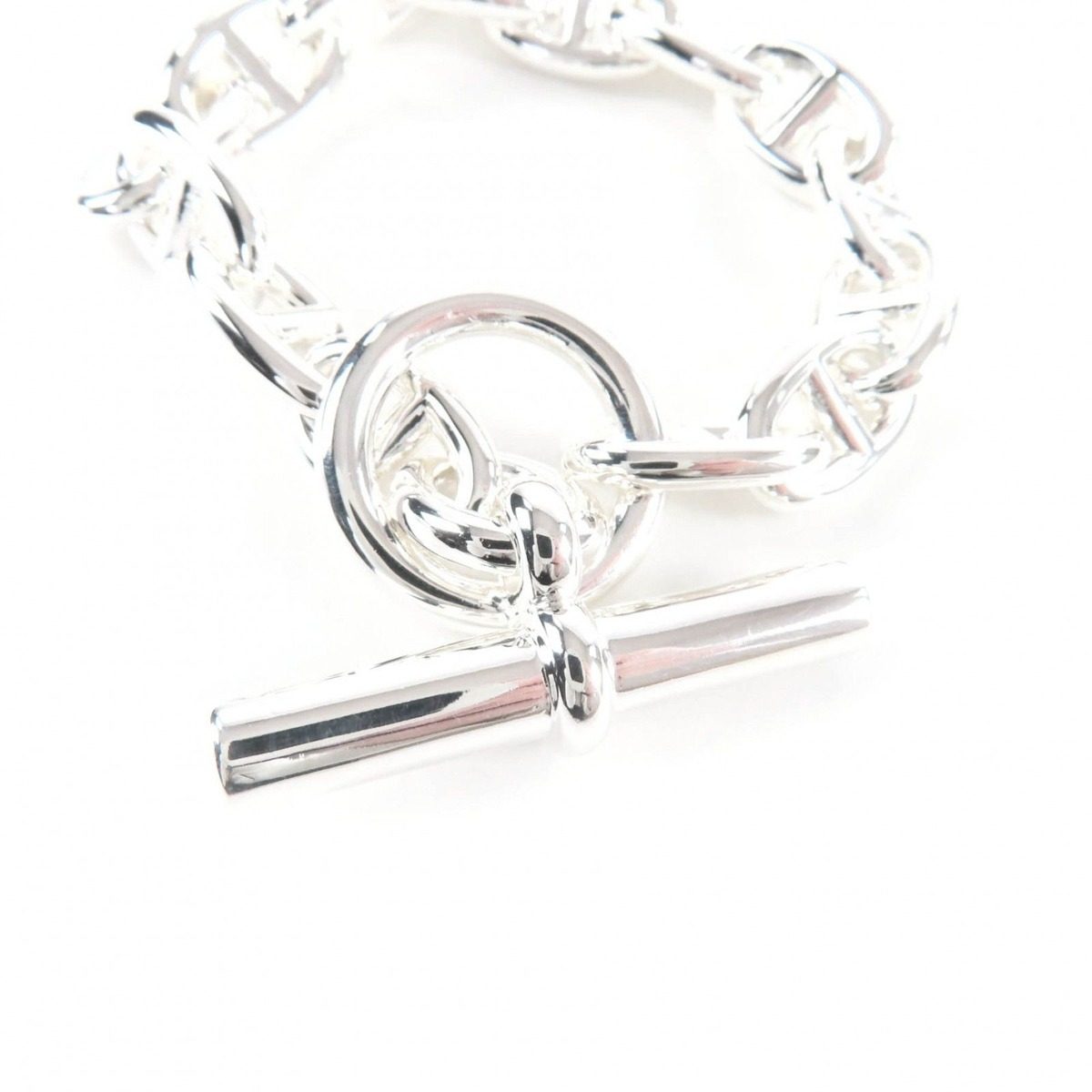 Hermes Chaine D'ancre MM 14 Links Bracelet Silver Weight — view 4