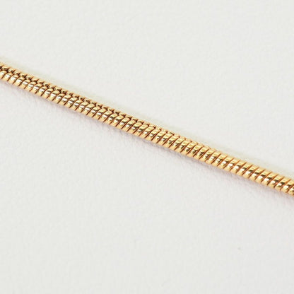 Celine Logo Necklace Gold Snake Chain 24-5849s
