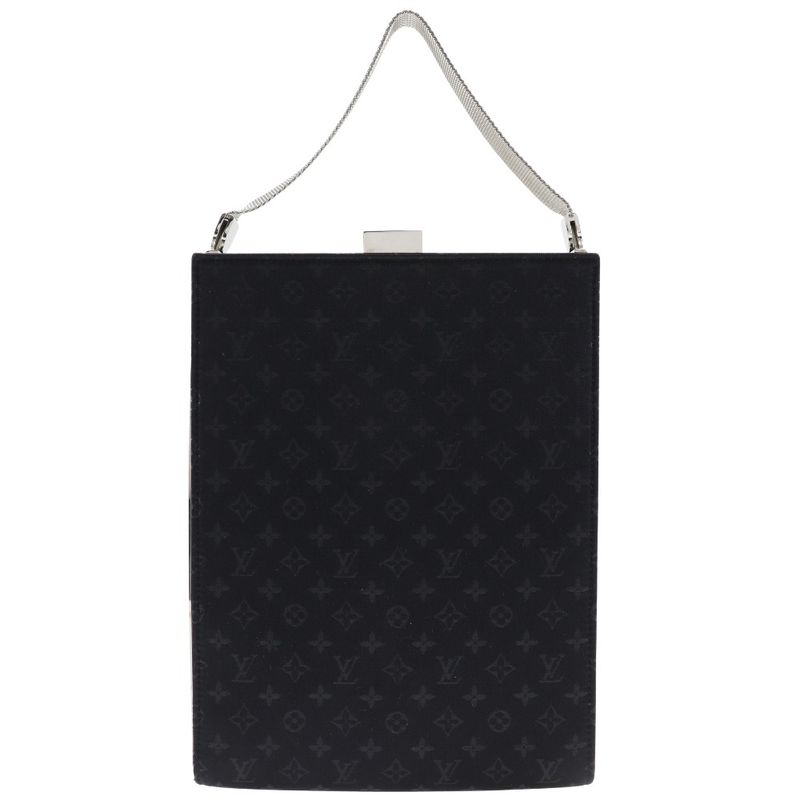 Louis Vuitton Angers GM Party Bag M92100 Monogram Satin Noir Black Sp0070