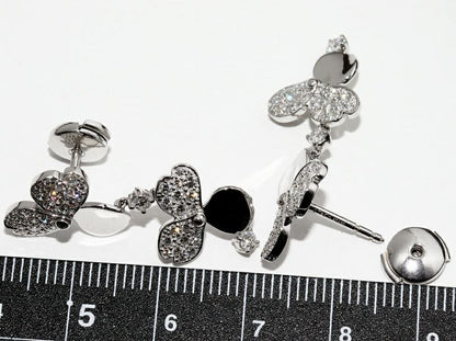 Tiffany & Co Earrings Pt950 Diamond 98P Paper Flower Earrings