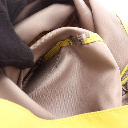 Hermes Shoulder Bag Silky City PM Yellow Silk Leather — view 6
