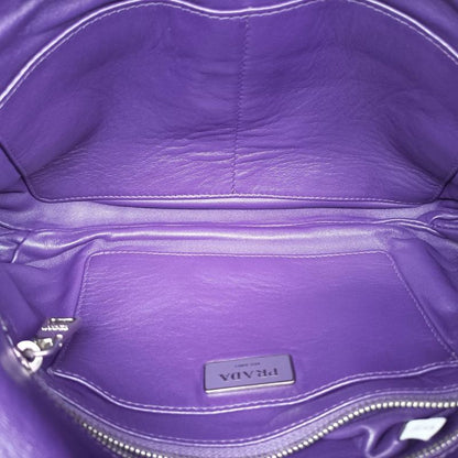 Prada Frenzy Purple Leather Bt097531/o