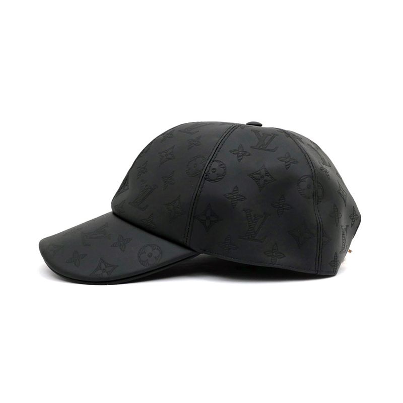 Louis Vuitton Cap Monogram Shadow-m76985 Black Silver-hardware Hat