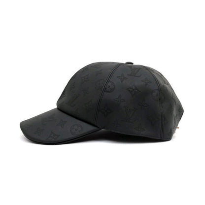 Louis Vuitton Cap Monogram Shadow-m76985 Black Silver-hardware Hat