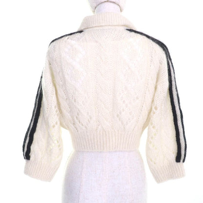 Gucci×adidas 717297 Mohair Blend With Inner Trefoil Three-line Keyed Cropped